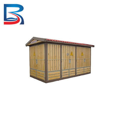 Sous-station emballée préfabriquée de transformateur montée par protection pour Real Estate